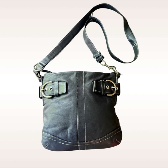 Y2K ▶️ Coach ◀️ Vintage 2005 Soft Black Hobo Convertible Bag 1452 - Picture 1 of 17